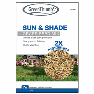 Grass Seed Green Thumb Sun/Shade Seed 7Lb