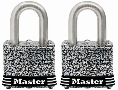 2PK 1.5" SS Lam Padlock