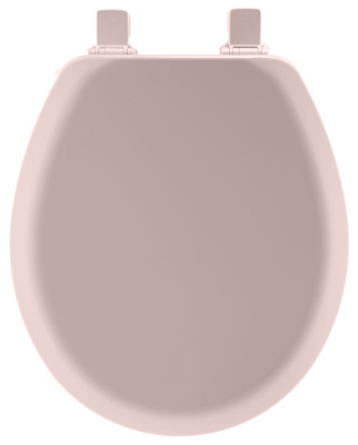 Pink Round Wood Toilet Seat