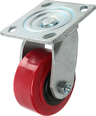4" Poly Mold-on Swivel Caster