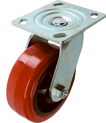 5" Poly Mold-on Swivel Caster