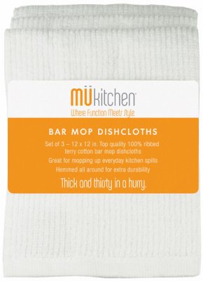 3PK 12x12 Mop Cloths