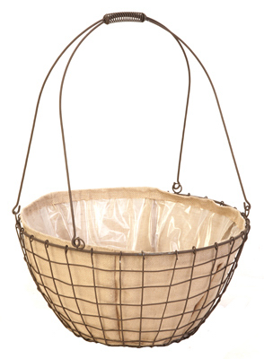 18"Rust Wire Urn Basket