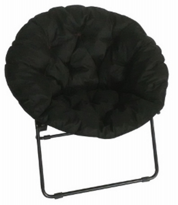 BLK RND Padd Dish Chair