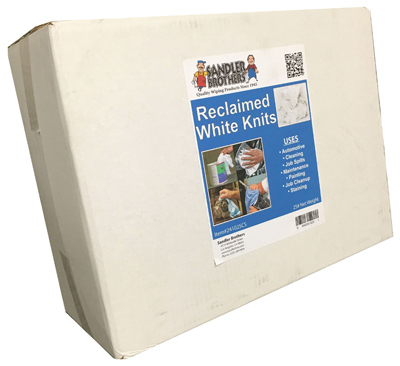 25LB WHT Rec Knit Cloth