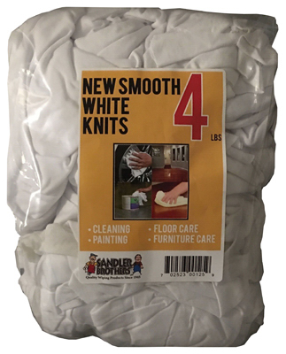 4LB WHT New Knit Rags