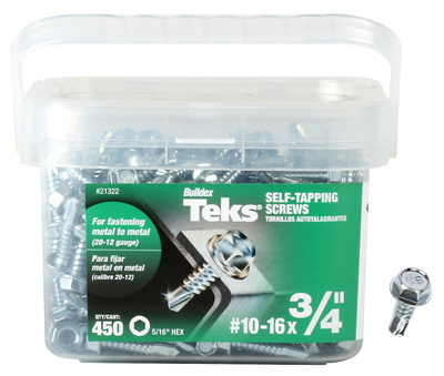 450PK #10x3/4 Hex Screw