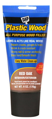 6OZ Red Plastic Wood Filler