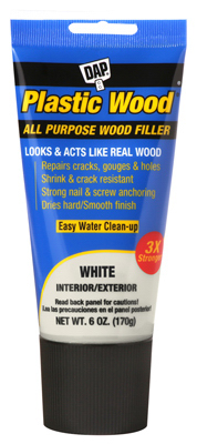 6OZ White Plastic Wood Filler