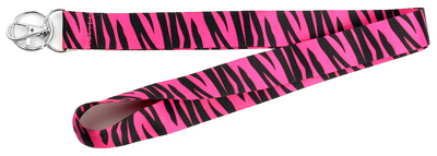 18x1 Pink Zebra Lanyard