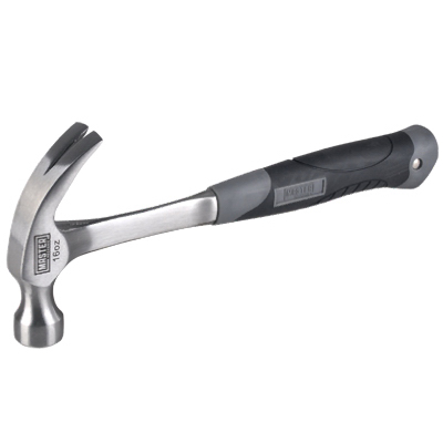 Curved Claw Hammer, Grip Handle, 16 oz.