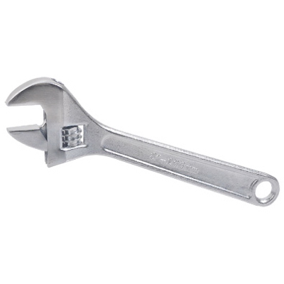 8" Chrome Adjustable Wrench