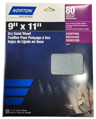 3PK 9x11 100G Sandpaper