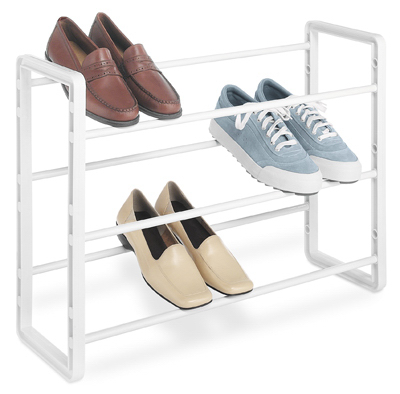 9PR WHT Stack Shoe Rack
