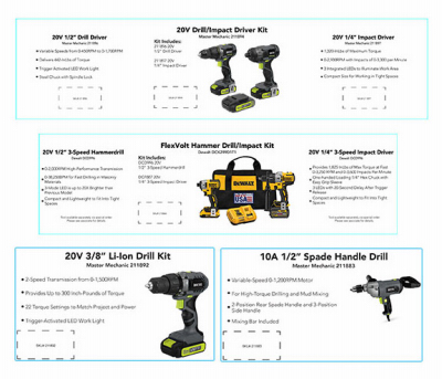 4' PWR Tool Brand Cards
