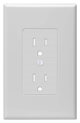 WHT 1G Deco Wall Plate