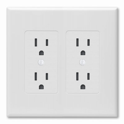 WHT 2G Deco Wall Plate