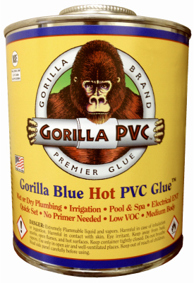 BLUE 4OZ HOT PVC GLUE