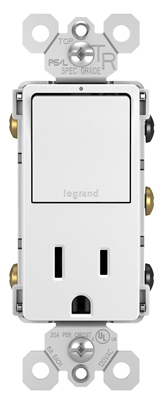 15A WHT SGL Receptacle