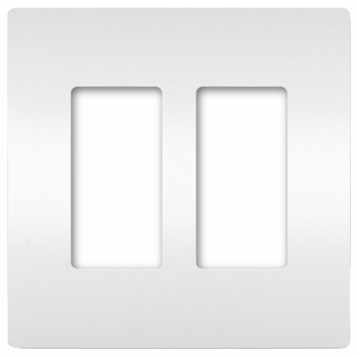 White 2G Plastic Wall Plate