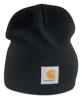 OSFA BLK Mens Knit Hat