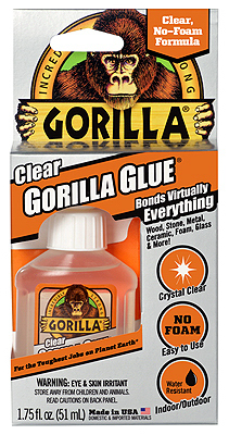Gorilla 4500102 All Purpose Glue, Clear, 1.75 oz Bottle