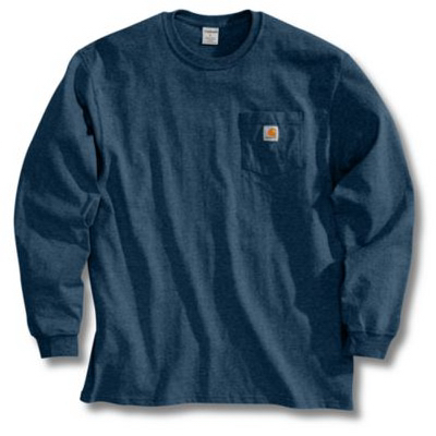 3XL REG NAVY LS PockTee