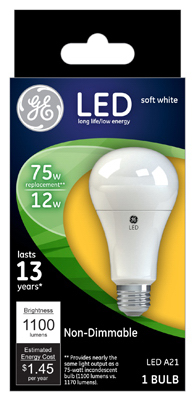 GE LED 12W A21 Bulb