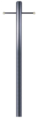 80" Tall 3" BLK Lantern Post