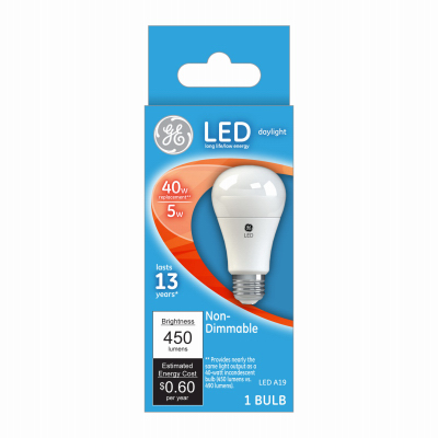 61961   GE Bulb 5W Day LED A19