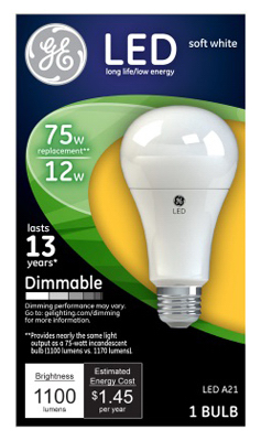 GE 70W SW LED A21 Bulb