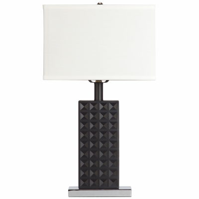 20"BLK Stud Table Lamp