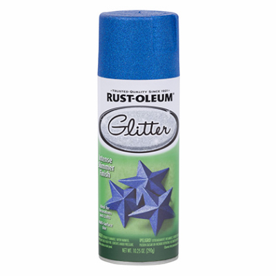 Rust-O 10OZ  Blue Glitter Spray