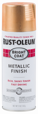 Bright Coat Metallic Spray Paint, Copper, 11 oz.