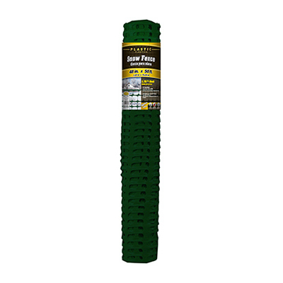 4'x50' Green Poly Snow Fence