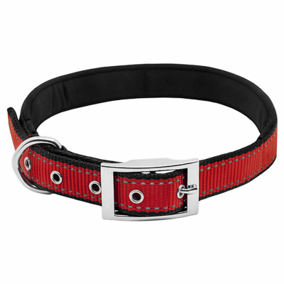 1"x26" Black & Red Padded Collar