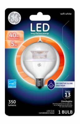 GE 5W SW G16 LED Bulb