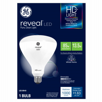 GE 13W BR40 Reveal LED Bulb