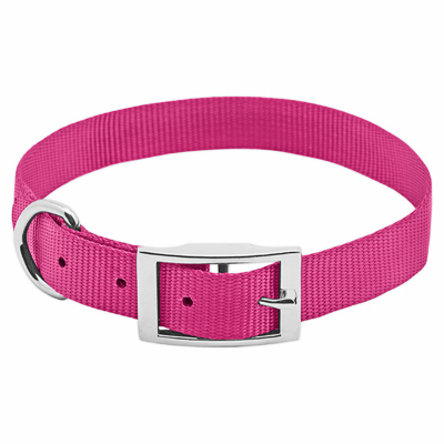 PE 1x22 PNK Dog Collar