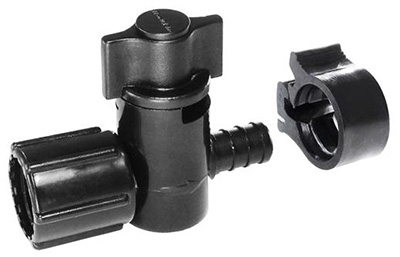 1/2x1/2 BLK Crimp Valve