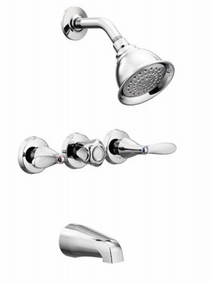 3 Handle Tub & Shower Faucet
