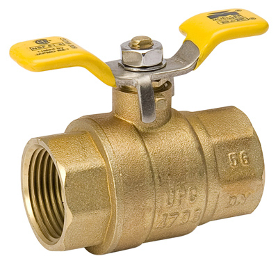 1" BRS FPT T Ball Valve