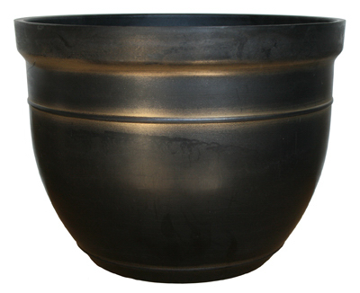 15" BLK/BRZ Mad Planter