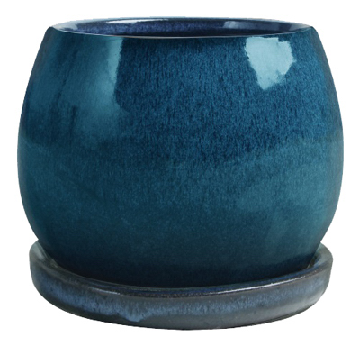 6" AQUA BLU Artisan Pot