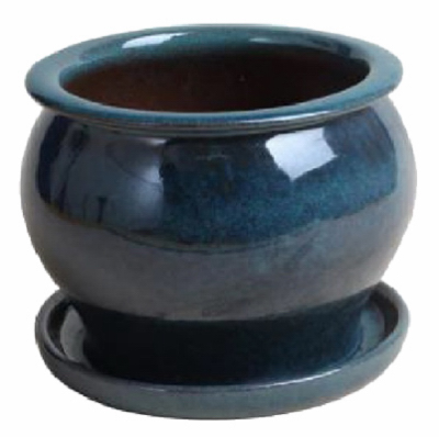 8" Drip BLU Studio Pot