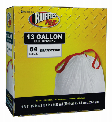 64CT 13GAL Trash Bag
