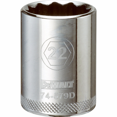 1/2"DR 22mm 12PT Socket