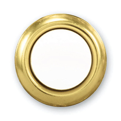 Gold/White Push Button