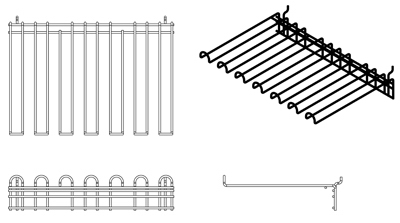 17" CTB Wand Slot Rack