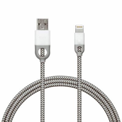 10' GRY Lightning Cable
